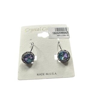 Purple, Silver and Blue Earrings